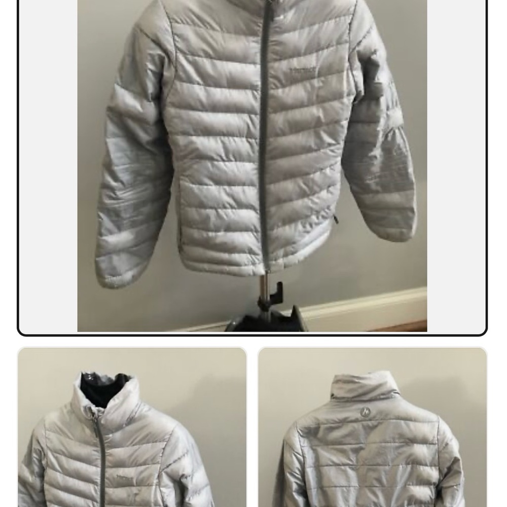 Men's Silver Puffer Jacket
